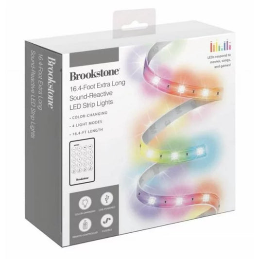 Brookstone Sound-Reactive LED Strip Lights