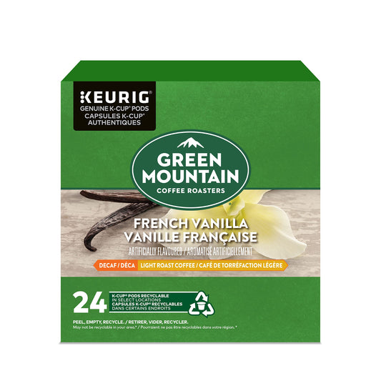 Green Mountain French Vanilla Decaf Coffee Pods - 24 Pack