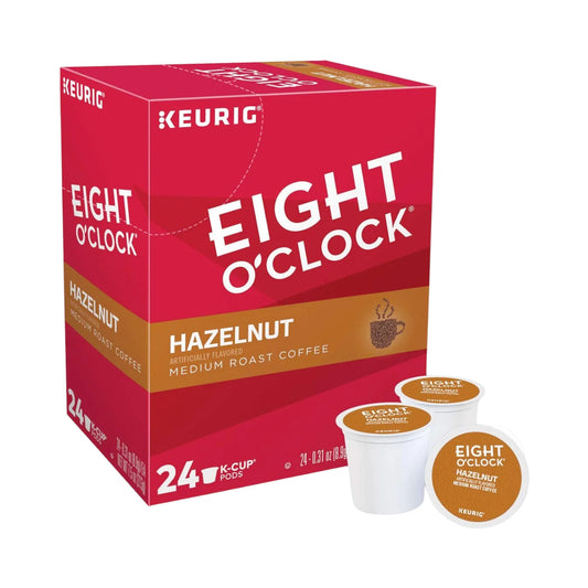 Eight o' Clock Hazelnut Medium Roast Coffee Pods - 24 pack