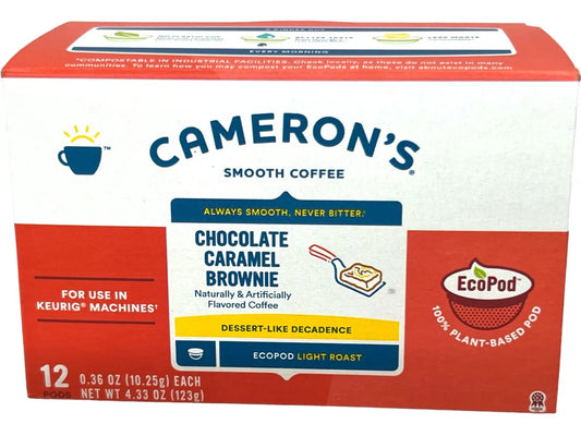 Cameron's Chocolate Caramel Brownie Coffee Pods - 12 Pack